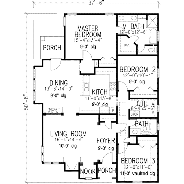 Dream House Plan - European Floor Plan - Main Floor Plan #410-339