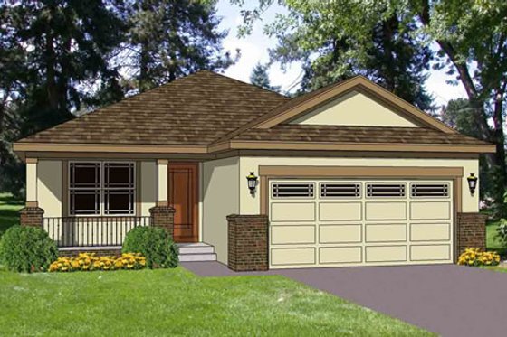 Exterior - Front Elevation for Traditional House Plan #116-261 - 3 bed, 2 bath