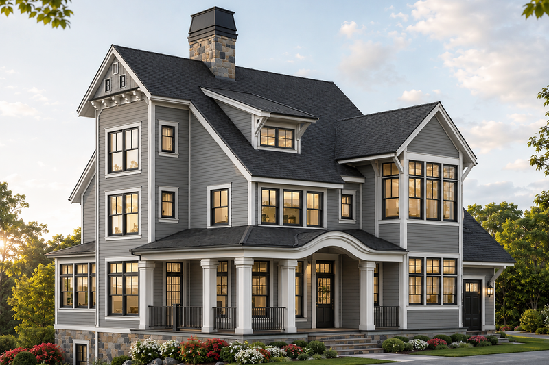 Dream House Plan - Exterior - Front Elevation 4 for Victorian House Plan #928-76 - 4 bed, 2.5 bath