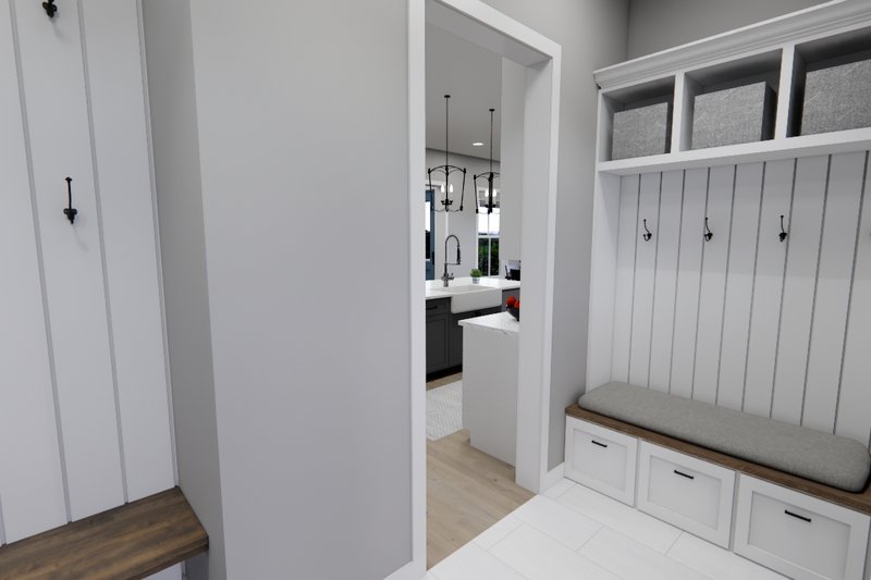 Architectural House Design - Interior - Entry 2 for Farmhouse House Plan #51-1270 - 4 bed, 3.5 bath