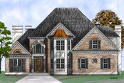 European Style House Plan - 5 Beds 3.5 Baths 2553 Sq/Ft Plan #119-127 