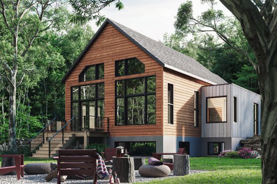 Exterior - Rear Elevation for Cottage House Plan #23-2766 - 3 bed, 2 bath