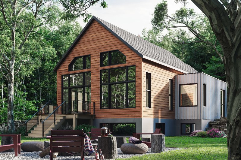 Dream House Plan - Exterior - Rear Elevation for Cottage House Plan #23-2766 - 3 bed, 2 bath
