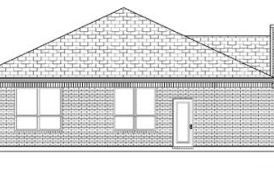 Exterior - Rear Elevation for Traditional House Plan #84-314 - 3 bed, 2 bath