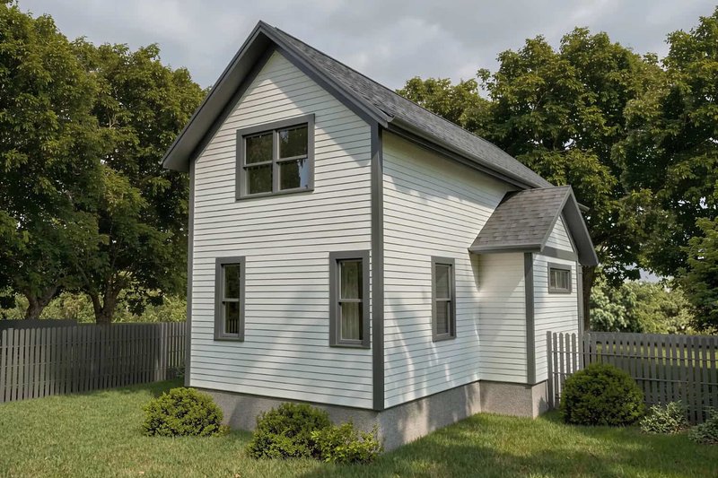 Home Plan - Exterior - Rear Elevation for Cottage House Plan #79-152 - 3 bed, 2 bath