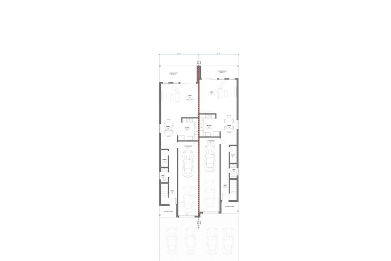 Home Plan - Floor Plan - Main Floor for Traditional House Plan #1129-28 - 8 bed, 5 bath