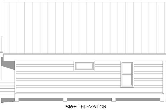 Exterior - Other Elevation 1 for Contemporary House Plan #932-516 - 2 bed, 1 bath