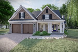 Exterior - Front Elevation 3 for Craftsman House Plan #1094-22 - 4 bed, 3.5 bath