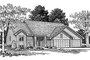 Traditional Exterior - Front Elevation Plan #70-211