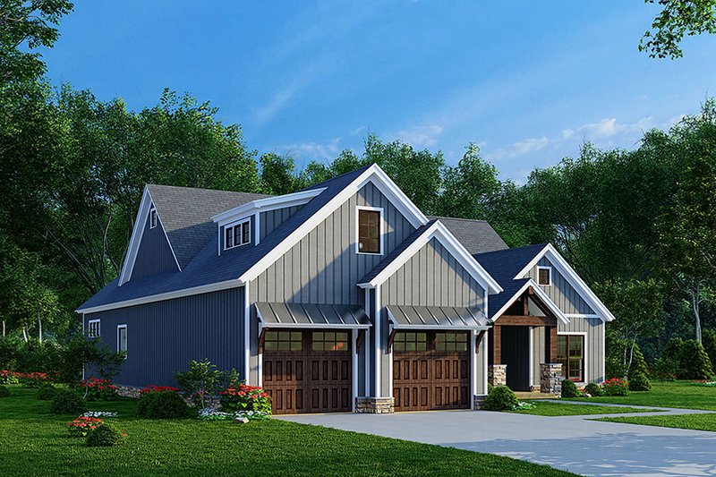 House Blueprint - Exterior - Other Elevation for Cottage House Plan #923-263 - 3 bed, 2 bath