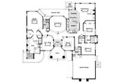European Style House Plan - 3 Beds 3 Baths 2636 Sq/Ft Plan #417-300 