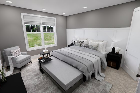 Interior - Master Bedroom for Traditional House Plan #51-1252 - 3 bed, 3.5 bath