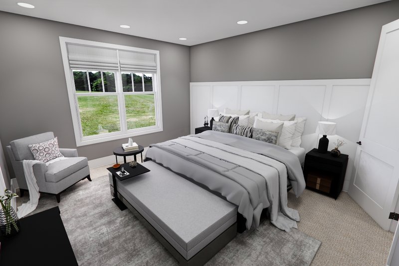 House Plan Design - Interior - Master Bedroom for Traditional House Plan #51-1252 - 3 bed, 3.5 bath