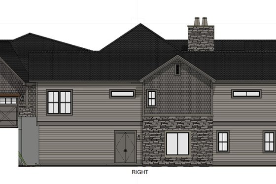 Exterior - Other Elevation 1 for Traditional House Plan #1069-33 - 2 bed, 2.5 bath
