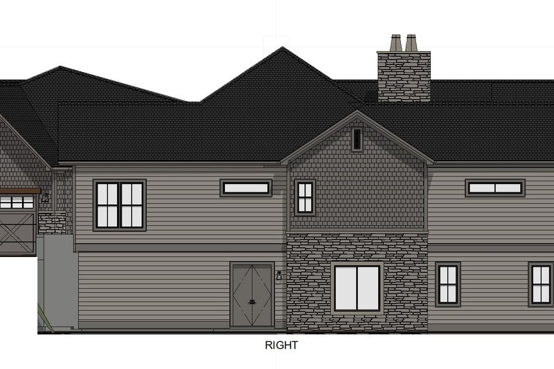 House Plan Design - Exterior - Other Elevation 1 for Traditional House Plan #1069-33 - 2 bed, 2.5 bath