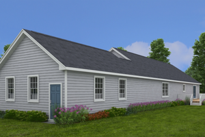 Exterior - Other Elevation 2 for Ranch House Plan #1082-2 - 3 bed, 2.5 bath