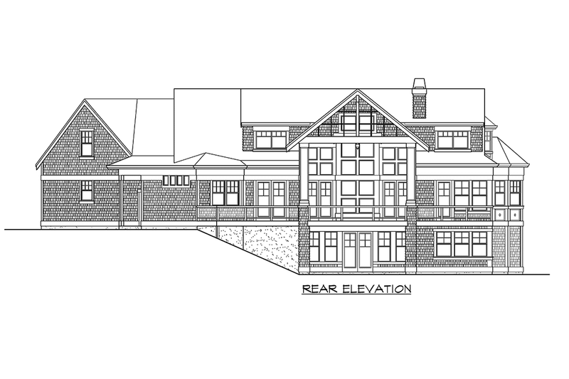 Dream House Plan - Exterior - Other Elevation 2 for Craftsman House Plan #132-184 - 4 bed, 4.5 bath