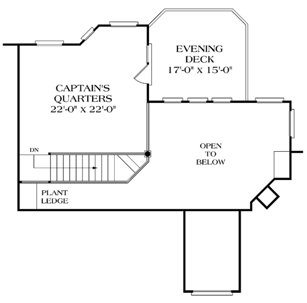 House Plan Design - Country Floor Plan - Upper Floor Plan #453-390