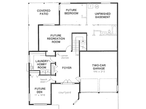 European Floor Plan - Lower Floor Plan #18-9162