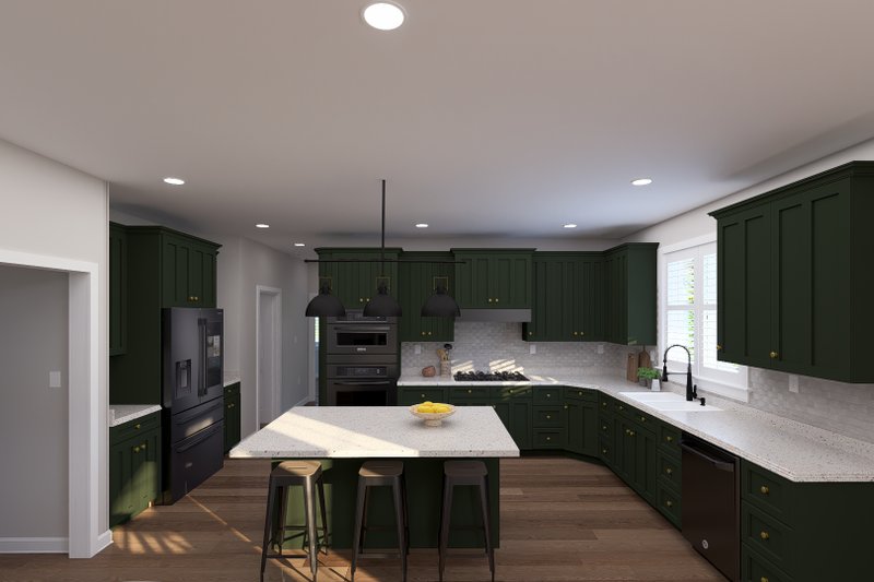 Architectural House Design - Interior - Kitchen for Craftsman House Plan #1060-496 - 3 bed, 2.5 bath
