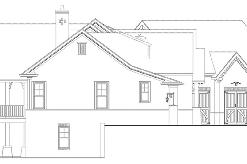 Architectural House Design - Exterior - Other Elevation 3 for Craftsman House Plan #119-426 - 3 bed, 3.5 bath