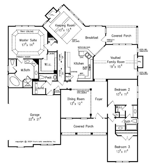 House Design - European Floor Plan - Main Floor Plan #927-273