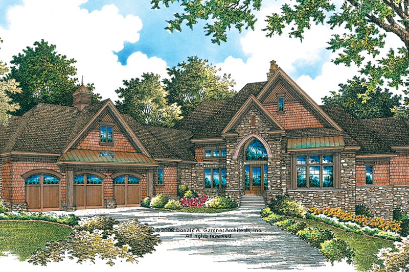 Architectural House Design - Exterior - Front Elevation 5 for European House Plan #929-896 - 5 bed, 5.5 bath