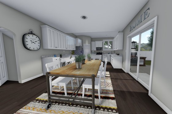 Interior - Kitchen for Traditional House Plan #1060-37 - 3 bed, 2.5 bath