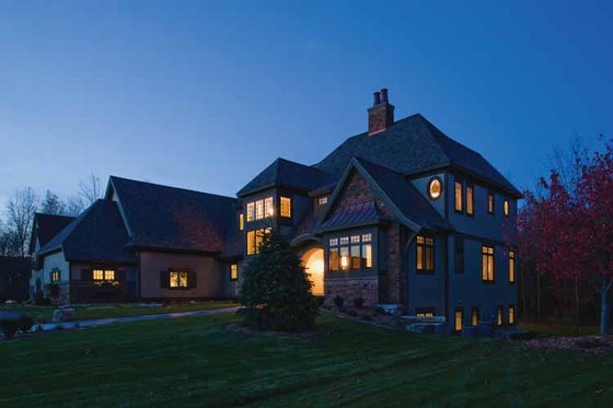 Exterior - Front Elevation 9 for European House Plan #928-180 - 3 bed, 3.5 bath