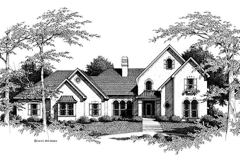 Dream House Plan - European Exterior - Front Elevation Plan #952-125