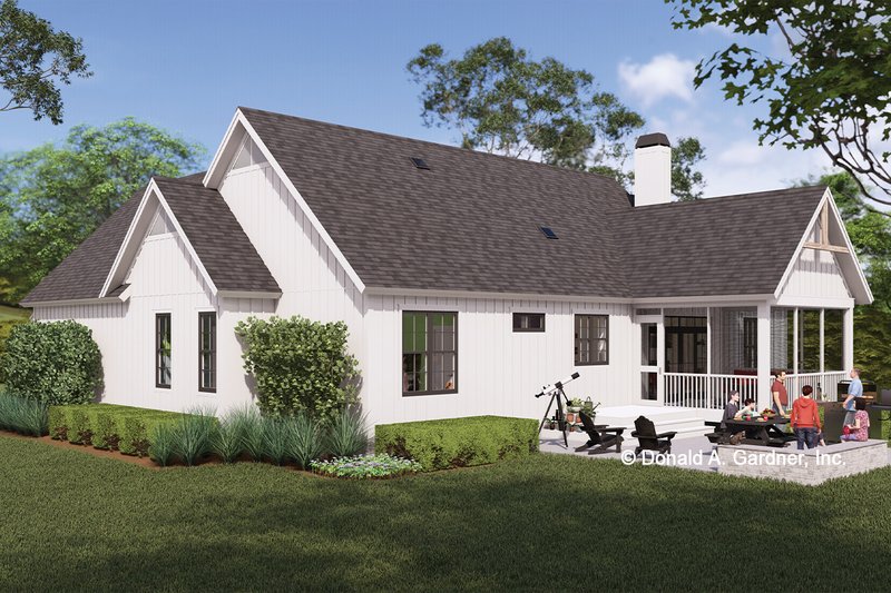 House Design - Exterior - Other Elevation for Farmhouse House Plan #929-1195 - 3 bed, 2 bath