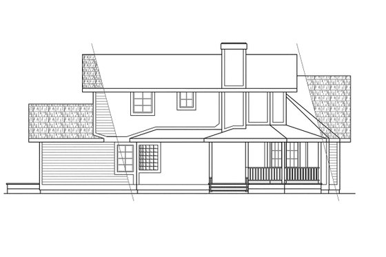Exterior - Other Elevation for Traditional House Plan #124-160 - 3 bed, 2.5 bath