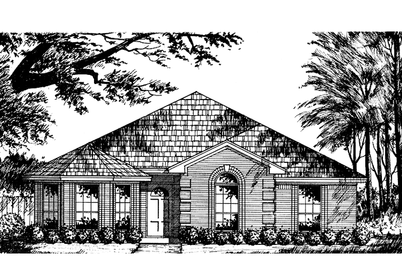 Home Plan - Exterior - Front Elevation 3 for Traditional House Plan #40-468 - 3 bed, 2 bath