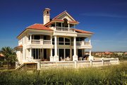 Mediterranean Style House Plan - 5 Beds 6.5 Baths 7211 Sq/Ft Plan #929-900 