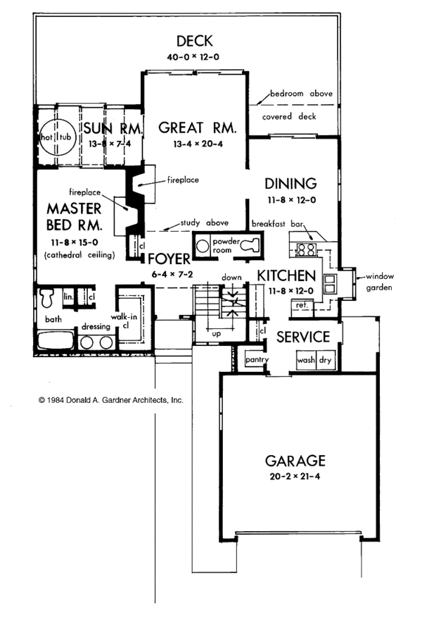 Dream House Plan - Contemporary Floor Plan - Main Floor Plan #929-70