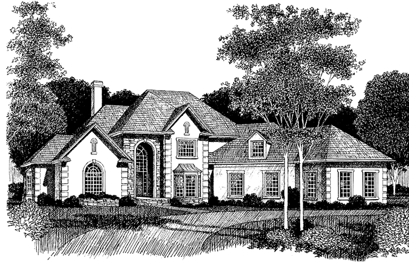 Dream House Plan - Traditional Exterior - Front Elevation Plan #453-168