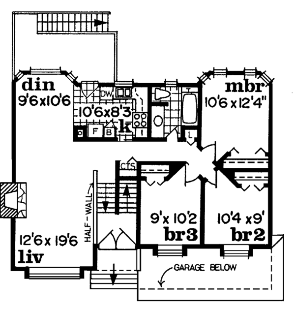 House Blueprint - Contemporary Floor Plan - Main Floor Plan #47-711