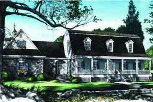 Colonial Exterior - Front Elevation Plan #137-220