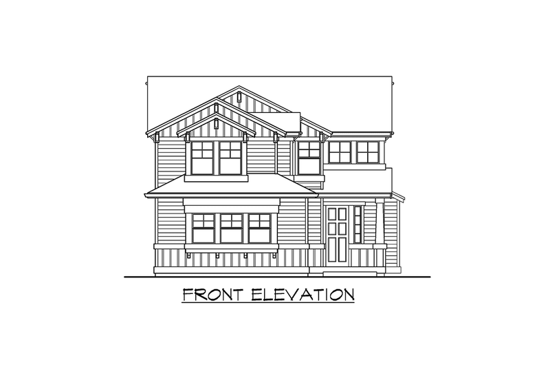 House Design - Exterior - Other Elevation for Craftsman House Plan #132-107 - 3 bed, 2.5 bath