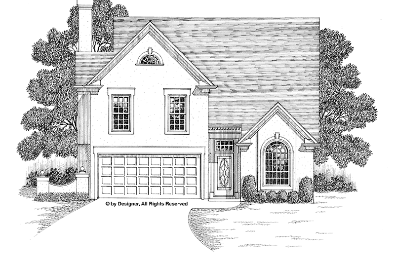 Home Plan - Traditional Exterior - Front Elevation Plan #56-663