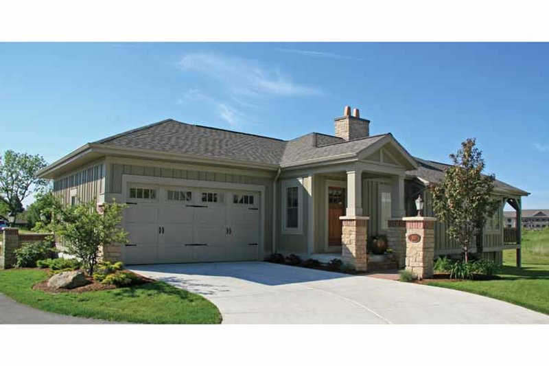 Home Plan - Exterior - Front Elevation 3 for Traditional House Plan #928-115 - 2 bed, 2 bath
