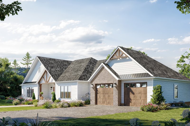 House Plan Design - Exterior - Other Elevation for Farmhouse House Plan #1117-1 - 4 bed, 3.5 bath