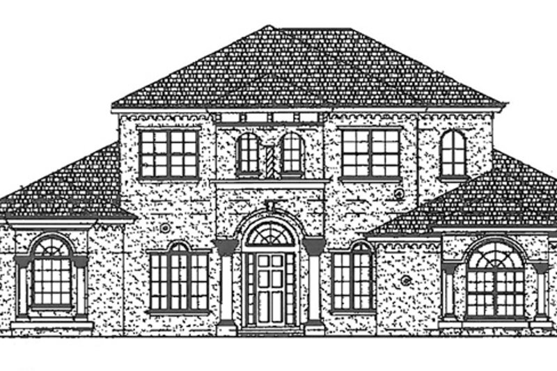 Home Plan - Exterior - Front Elevation 5 for Mediterranean House Plan #417-572 - 4 bed, 5 bath