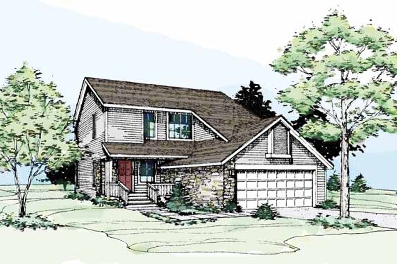 Home Plan - Contemporary Exterior - Front Elevation Plan #320-668