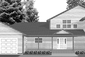 Home Plan - Country Exterior - Front Elevation Plan #980-5