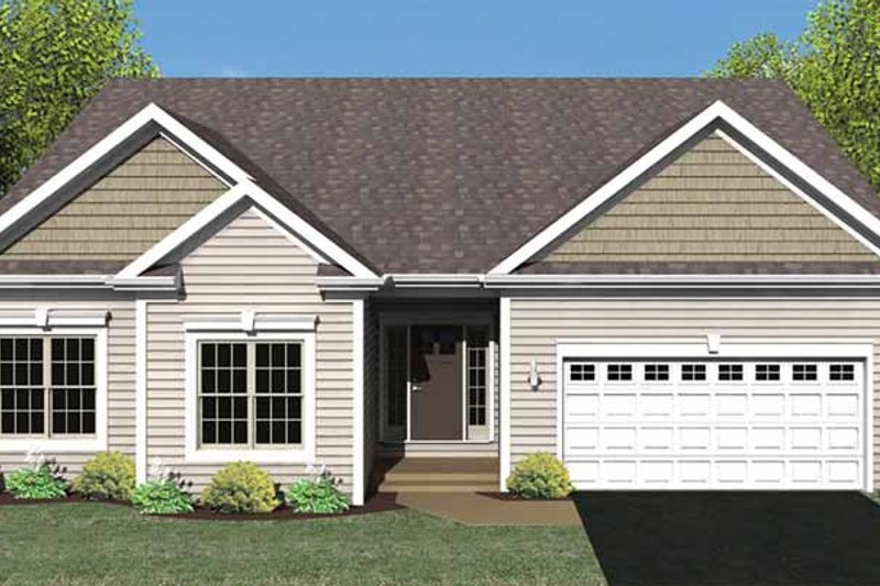 Architectural House Design - Ranch Exterior - Front Elevation Plan #1010-25