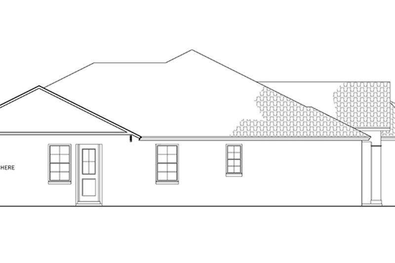 Dream House Plan - Exterior - Other Elevation 1 for Mediterranean House Plan #1058-81 - 6 bed, 4 bath