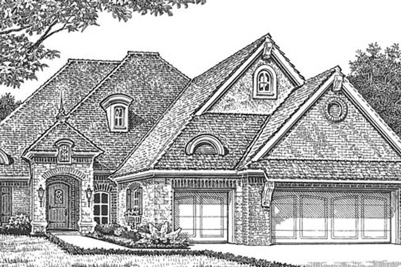 Dream House Plan - European Exterior - Front Elevation Plan #310-1267