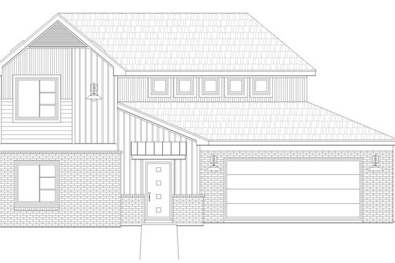 Exterior - Front Elevation 4 for Contemporary House Plan #932-172 - 3 bed, 2 bath