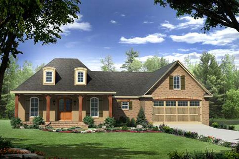Home Plan - European Exterior - Front Elevation Plan #21-280